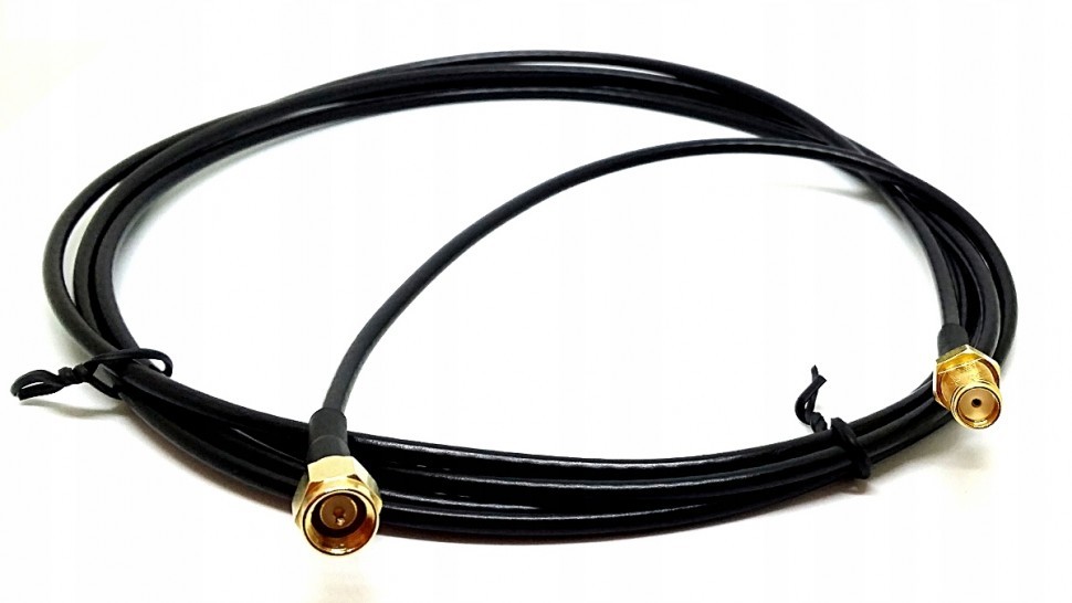 Кабельная сборка 5D-FB (SMA-male—SMA-female), 1 метр, белый